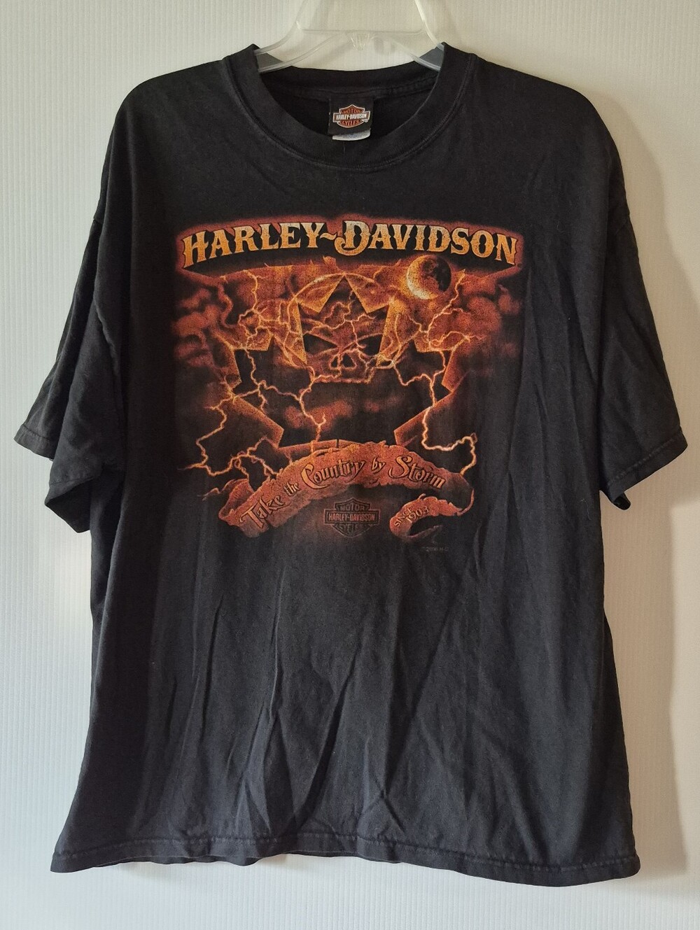 Vintage Y2K Harley-Davidson Whitehorse Yukon "Take the Country by Storm" T